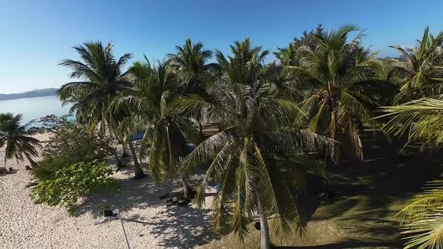 FPV aerial view of Pass Island in Culion Philippines. FPV aerial view of Pass Island in Culion Philippines.