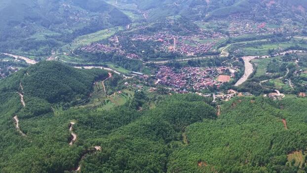 Aerial view of Trishuli Bazar in Bidur Nepal. Aerial view of Trishuli Bazar in Bidur Nepal.