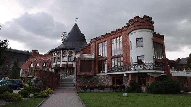 View of Rezidenciya Koroley in Kaliningrad Russia.