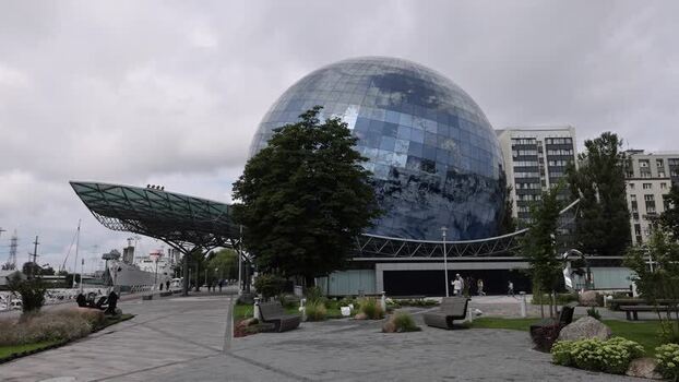 View of World Ocean Museum in Kaliningrad Russia.