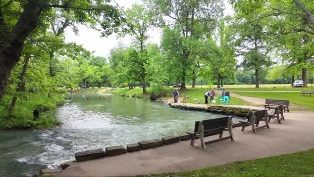 View of Maramec Spring Park in Saint James United States. View of Maramec Spring Park in Saint James United States.