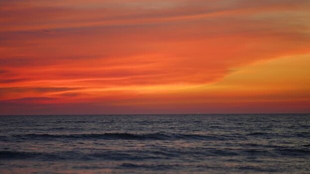 View of the sunset over the ocean at Cox s Bazar Bangladesh. View of the sunset over the ocean at Cox s Bazar Bangladesh.