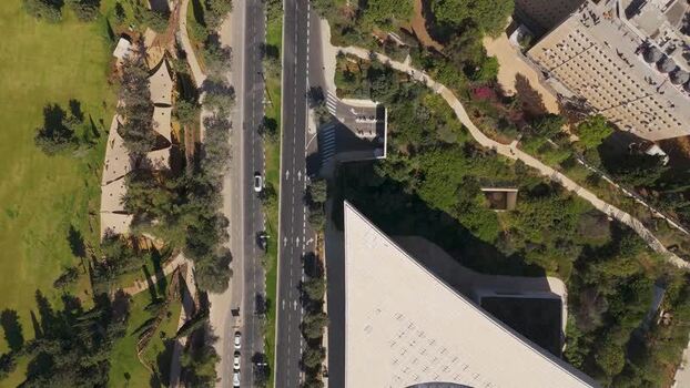 Aerial view of National Library of Israel in Jerusalem Israel. Aerial view of National Library of Israel in Jerusalem Israel.