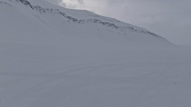 Aerial view of Pyramiden Svalbard and Jan Mayen.