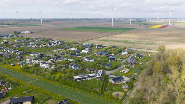 Aerial View of Ecovillage in Almere Aerial View of Ecovillage in Almere