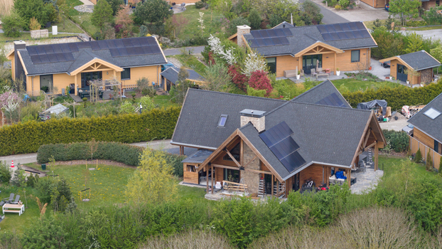 Aerial View of Ecovillage in Almere Aerial View of Ecovillage in Almere