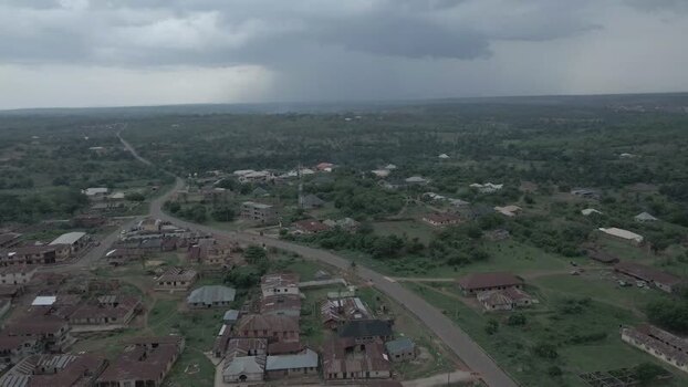 Aerial view of the central mosque in Igbaja Nigeria. Aerial view of the central mosque in Igbaja Nigeria.