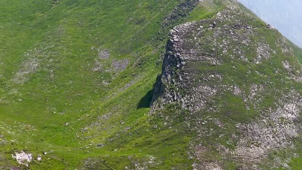 Aerial view of marble mountain slopes in Carrara Italy. Aerial view of marble mountain slopes in Carrara Italy.