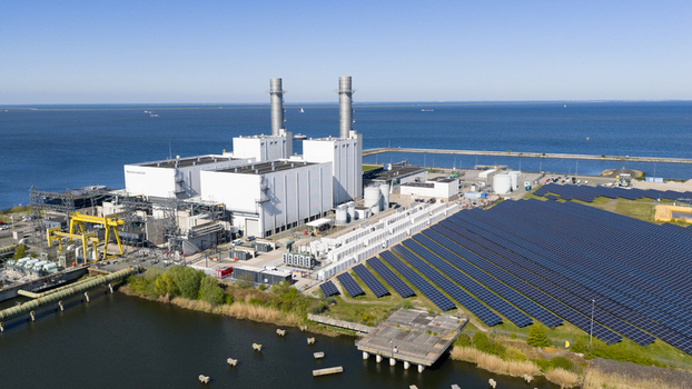 Aerial View of Battery Park at Power Plant in Lelystad Aerial View of Battery Park at Power Plant in Lelystad