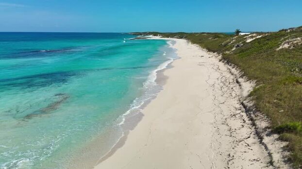 Aerial view of Stocking Island Beach The Bahamas. Aerial view of Stocking Island Beach The Bahamas.