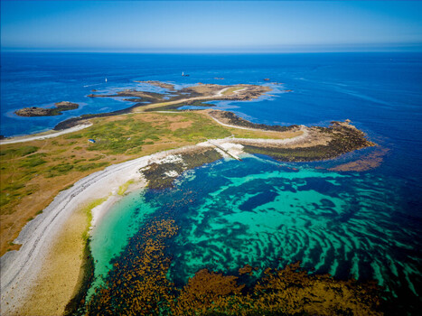 FRANCE. BRITTANY. FINISTERE 29 AERIAL VIEW