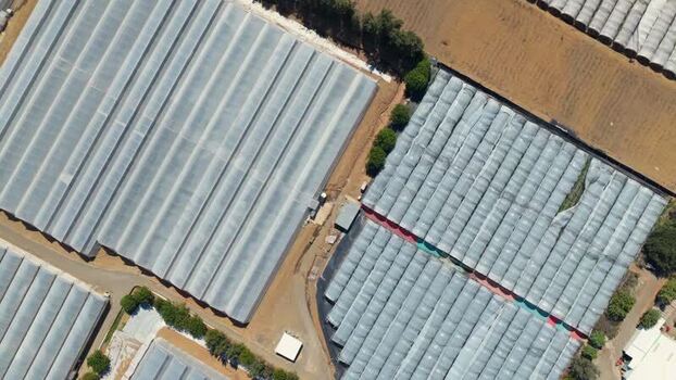 Aerial view of Gomalor S.P.R. De R.L. greenhouses Mexico. Aerial view of Gomalor S.P.R. De R.L. greenhouses Mexico.