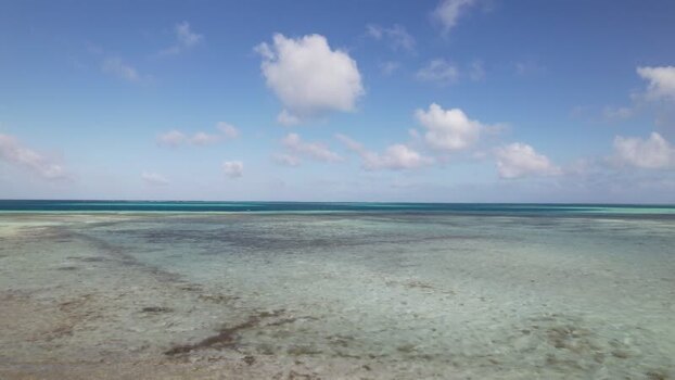 Aerial view of Los Roques archipelago Venezuela.