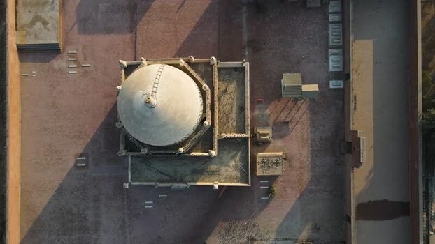 Aerial view of Shrine of Bahauddin Zakariya Pakistan.