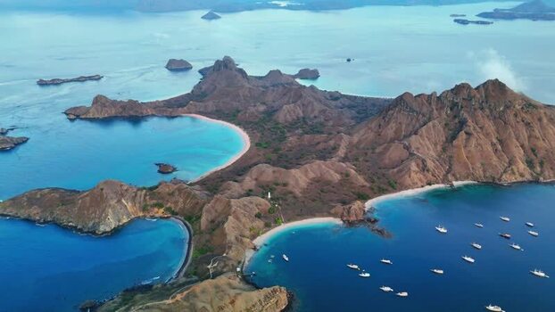 Aerial view of Komodo National Park Indonesia. Aerial view of Komodo National Park Indonesia.