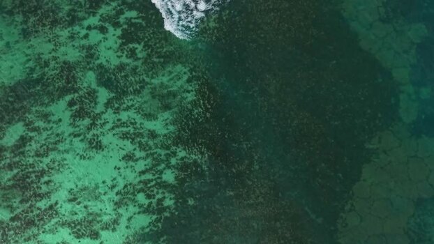 Aerial view of coral reefs and turquoise ocean water Seychelles. Aerial view of coral reefs and turquoise ocean water Seychelles.