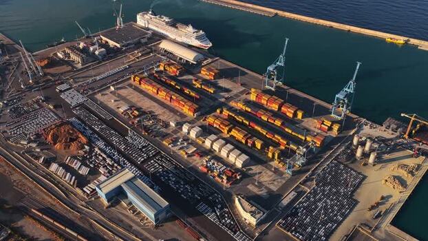 Aerial view of Civitavecchia Port Italy. Aerial view of Civitavecchia Port Italy.