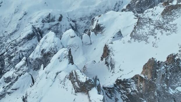 Aerial view of Parco Naturale Paneveggio Pale di San Martino Italy.