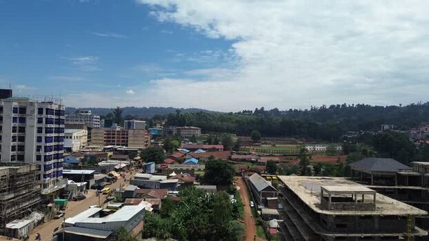 Aerial view of the town of Kisii Kenya. Aerial view of the town of Kisii Kenya.
