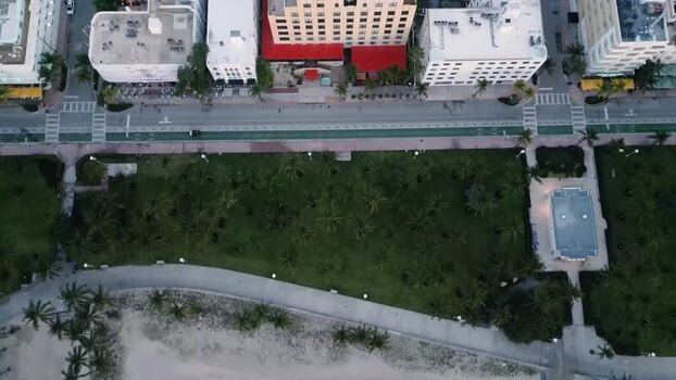 Aerial view of Miami Beach United States. Aerial view of Miami Beach United States.
