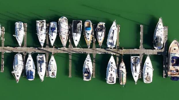 Aerial view of Suffolk Yacht Harbour United Kingdom.