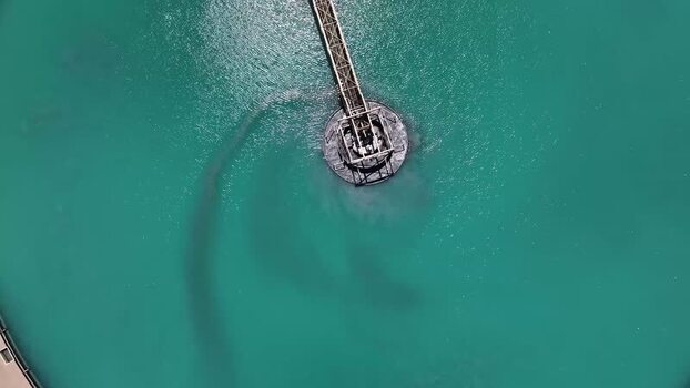 Aerial view of turquoise water ponds United States. Aerial view of turquoise water ponds United States.