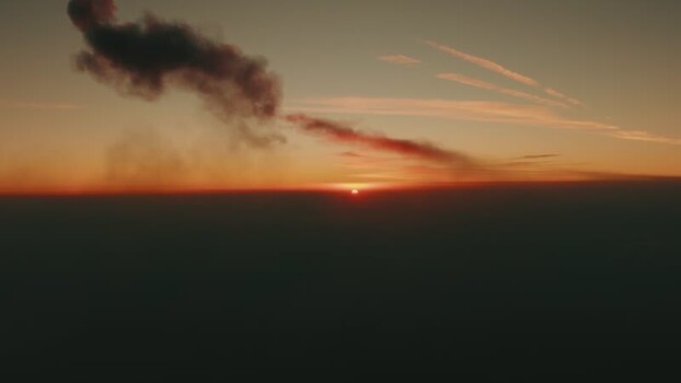 Aerial view of Volcan de Fuego at sunset Guatemala. Aerial view of Volcan de Fuego at sunset Guatemala.