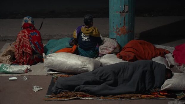 View of homeless people sleeping on the street at night Bangladesh. View of homeless people sleeping on the street at night Bangladesh.