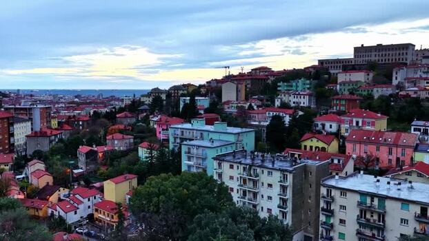 Scenic Hillside Town in Italy
