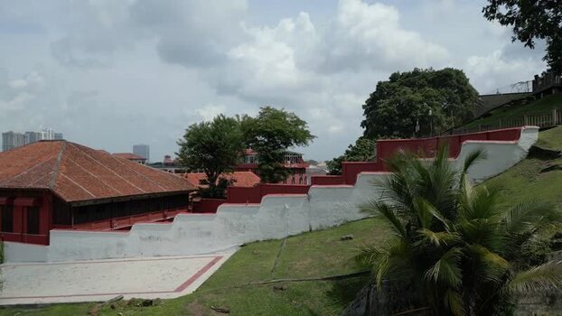 Aerial view of A Famosa historic site in Malacca Malaysia. Aerial view of A Famosa historic site in Malacca Malaysia.
