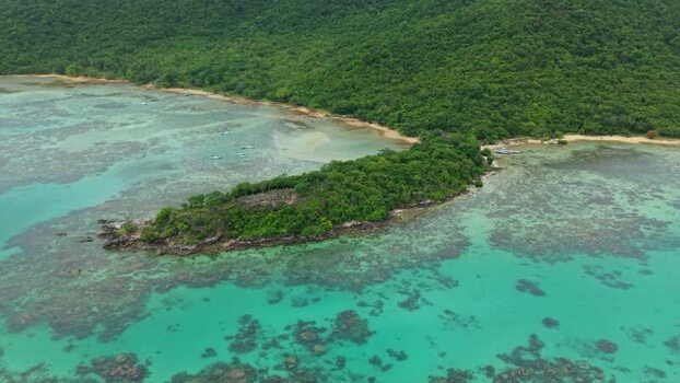 Aerial view of Annora Beach Indonesia. Aerial view of Annora Beach Indonesia.