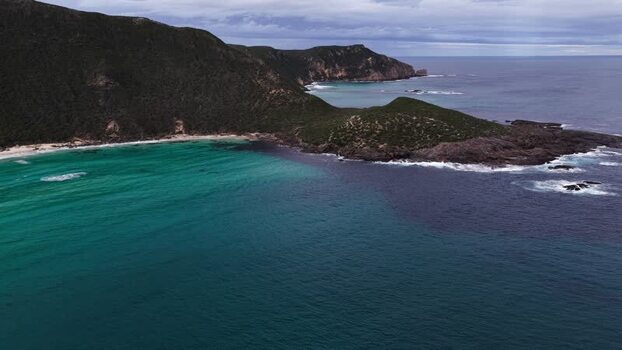 Aerial view of Conspicuous Cliff Australia.