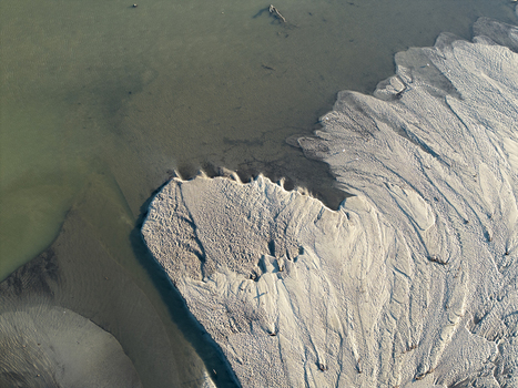 Aerial view of the intricate sandy patterns at the delta of Lake Czorsztynskie Nowy Targ County Lesser Poland Voivode Poland. Aerial view of the intricate sandy patterns at the delta of Lake Czorsztynskie Nowy Targ County Lesser Poland Voivode Poland.