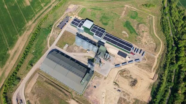 Aerial view of Navara Oat Milling United Kingdom. Aerial view of Navara Oat Milling United Kingdom.