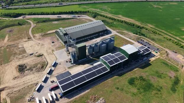 Aerial view of Navara Oat Milling United Kingdom. Aerial view of Navara Oat Milling United Kingdom.