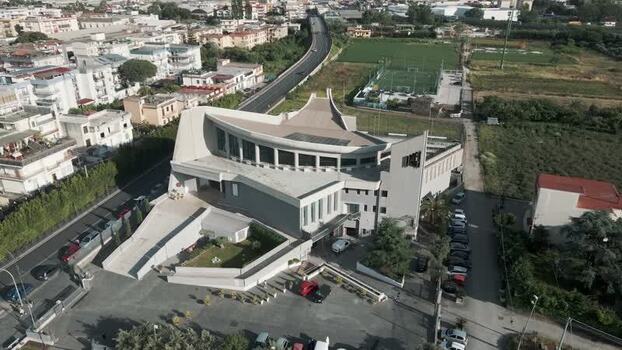 Aerial view of the modern San Francesco di Paola church Italy. Aerial view of the modern San Francesco di Paola church Italy.