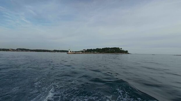 View of the lighthouse in Vrsar Croatia.