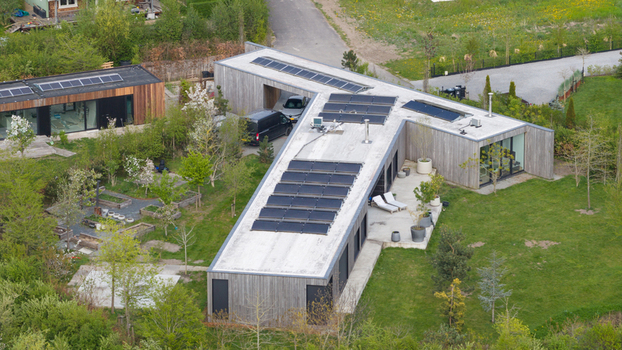 Aerial View of Ecovillage in Almere Aerial View of Ecovillage in Almere