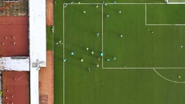 Aerial view of Stadio Riviera delle Palme in Italy.