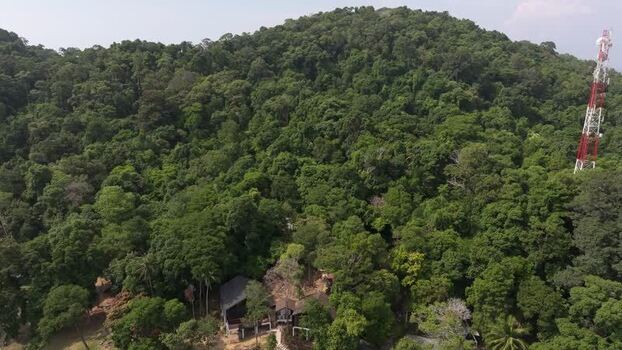 Aerial view of Perhentian Islands forest and tower Malaysia. Aerial view of Perhentian Islands forest and tower Malaysia.
