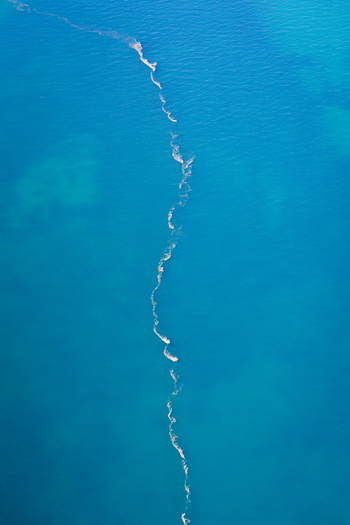 Aerial view of intricate ocean patterns and turquoise water currents in the Shire of Shark Bay Western Australia Australia. Aerial view of intricate ocean patterns and turquoise water currents in the Shire of Shark Bay Western Australia Australia.