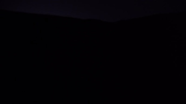 Aerial view of dark landscape in Algeria.