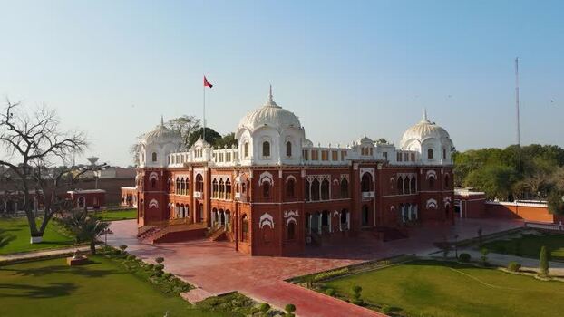 Aerial view of Noor Mahal palace Pakistan.