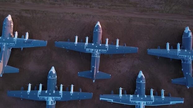 Aerial view of C 130 aircraft United States. Aerial view of C 130 aircraft United States.
