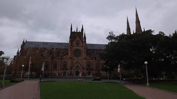 View of St Mary s Cathedral in Sydney Australia.