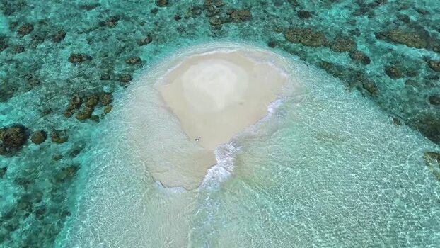Aerial view of a pristine sandbank and coral reefs Maldives. Aerial view of a pristine sandbank and coral reefs Maldives.