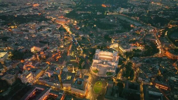 Aerial view of the Altare della Patria Italy. Aerial view of the Altare della Patria Italy.