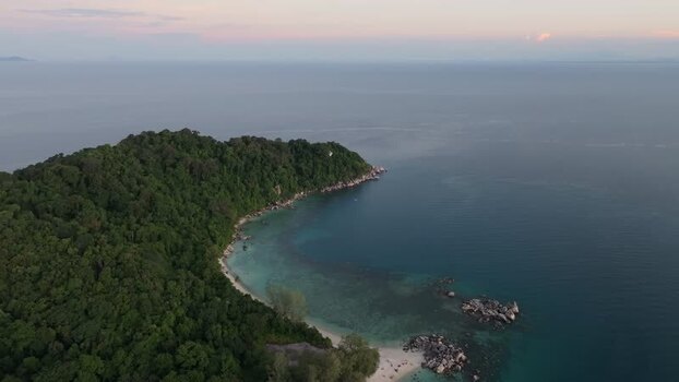Aerial view of Perhentian Islands coastline Malaysia. Aerial view of Perhentian Islands coastline Malaysia.
