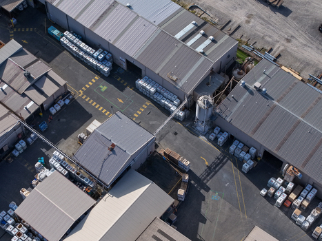 Kilsyth VIC Australia 22 September 2026 Aerial view of industrial factory buildings with storage containers and loading areas. Kilsyth VIC Australia 22 September 2026 Aerial view of industrial factory buildings with storage containers and loading areas.