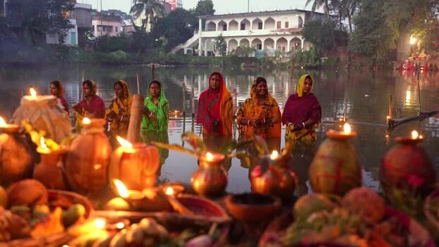 View of women performing religious rituals in Bogura Bangladesh. View of women performing religious rituals in Bogura Bangladesh.